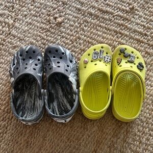 CROCS Kids Clogs - Black and Yellow